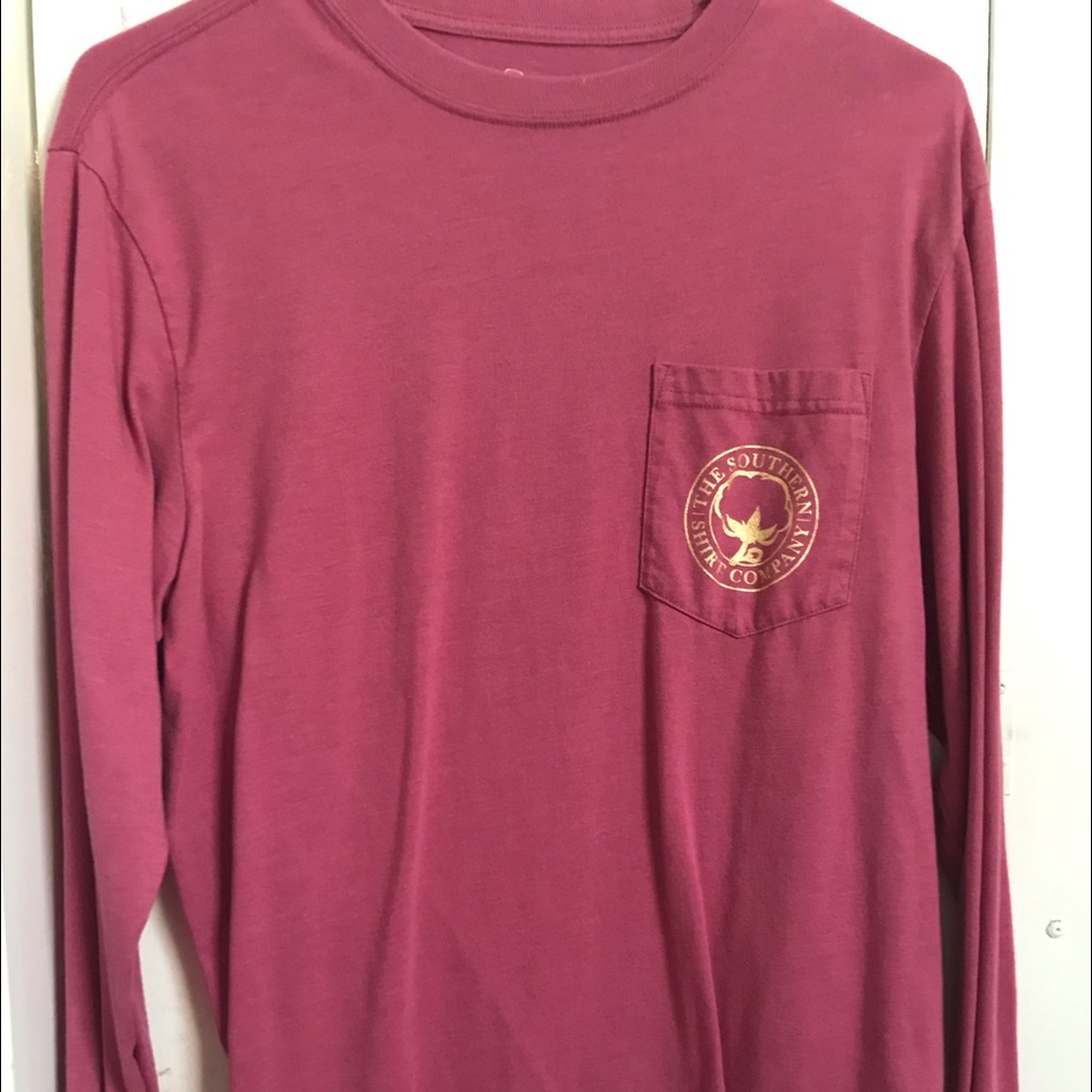 Southern shirt burgundy long sleeve shirt